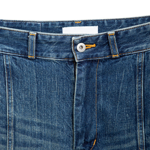 Sage Nation Welt Trouser Denim Indigo Wash Degli Uberti